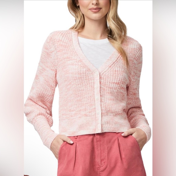 PAIGE Sweaters - PAIGE Bastille V-Neck Balloon Sleeve Front Buttons Closure Cardigan NWOT Size L